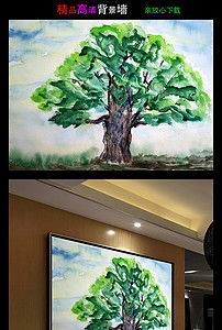 光影交织的艺术 风景油画与无框灯具的融合美学